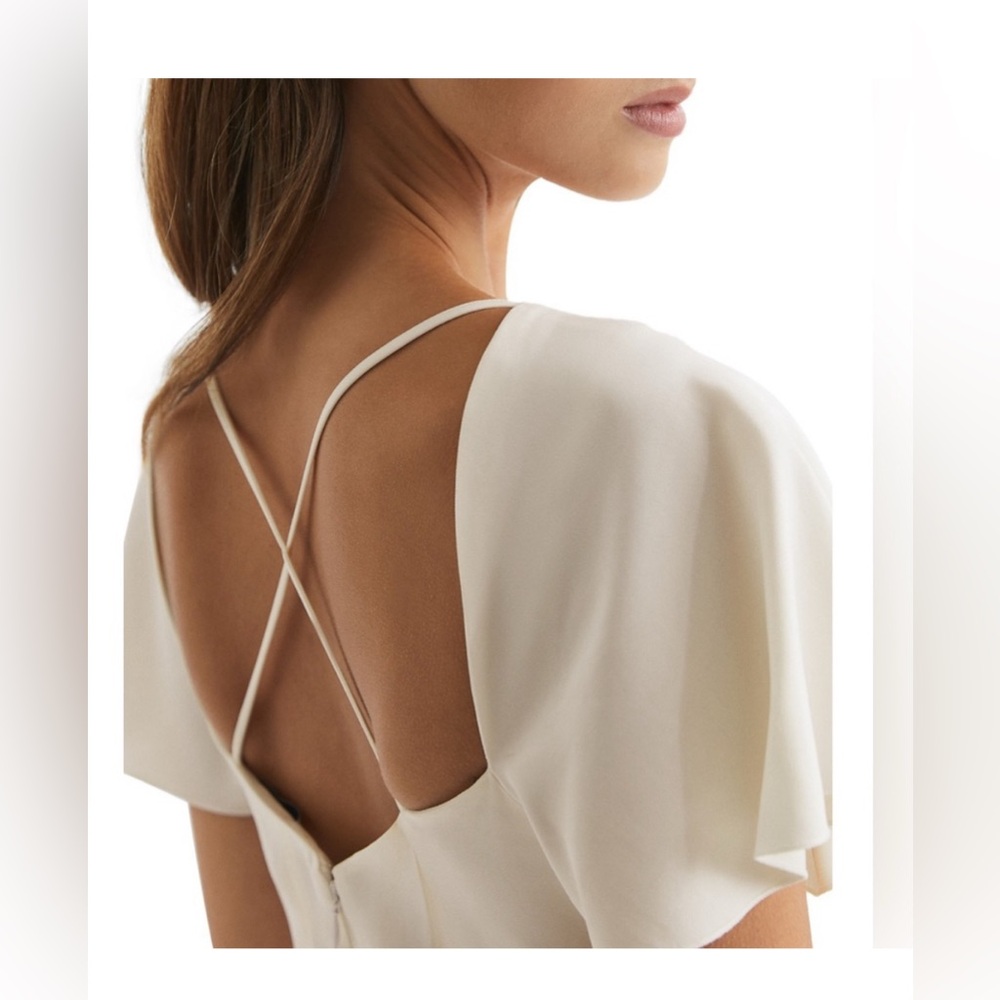 Reiss Elegant White Midi Dress - Picture 5 of 15